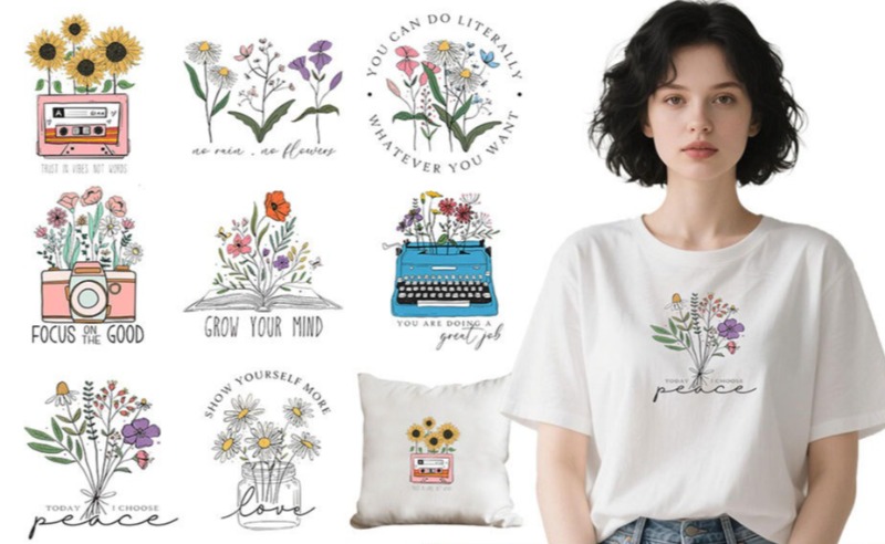 Embroidery On Shirt - Adesivos Termocolantes de Transferência Térmica com