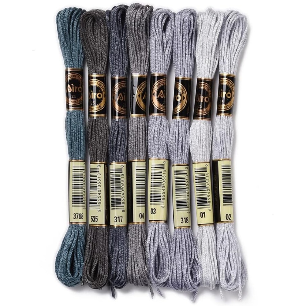 Embroidery Thread - 8 novelos 70 jardas pulseiras de