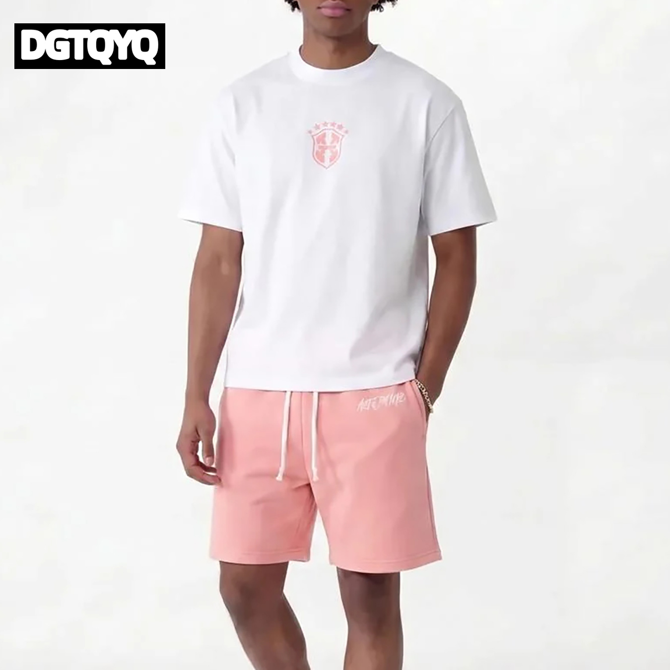 Embroidery Shirt - Conjunto Feminino de Verão Novo: Shorts