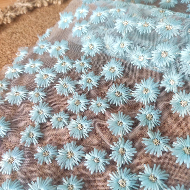 Embroidery Veil - Novo Tecido de Renda Bordada em