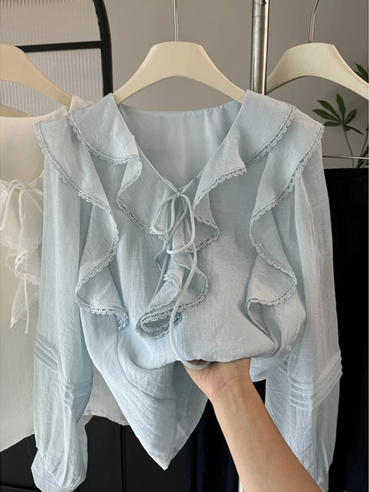 Embroidery Fashion - Blusa Feminina Chique de Manga Longa