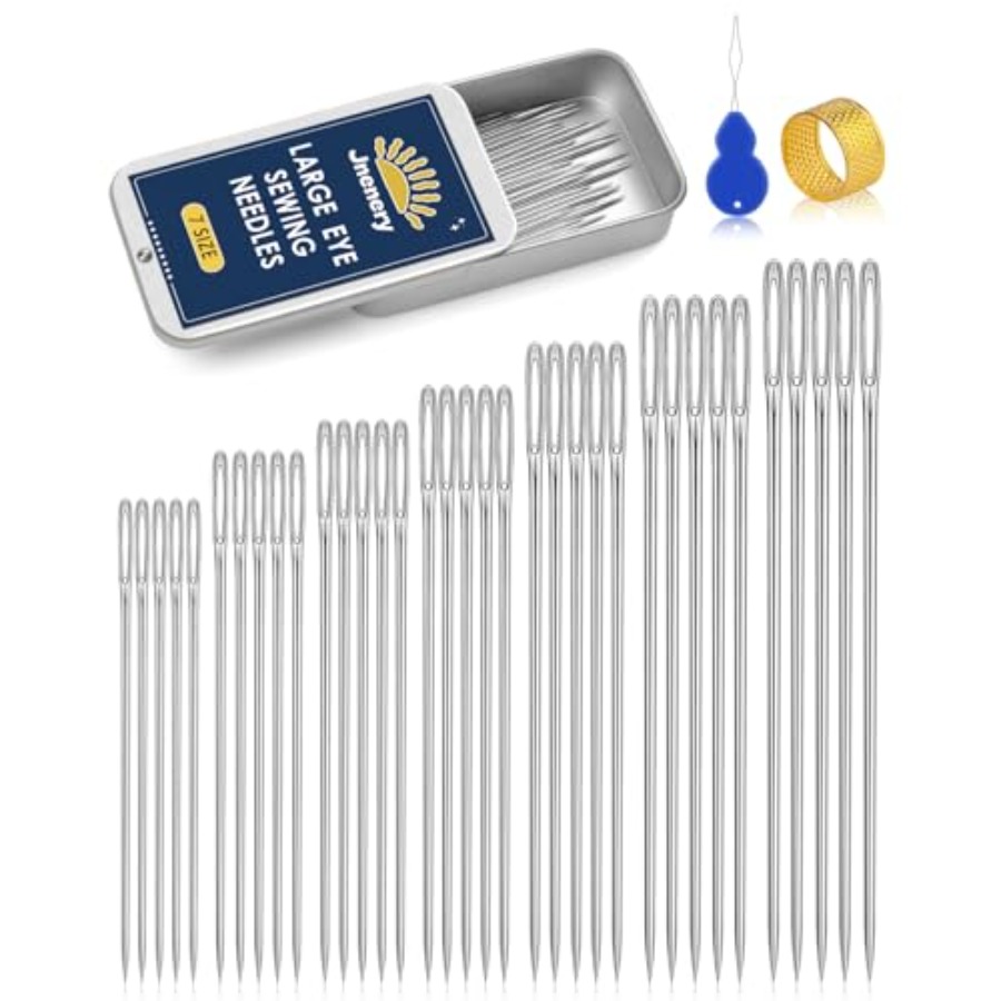 Embroidery Needle - Agulhas de Costura de Olho Grande,