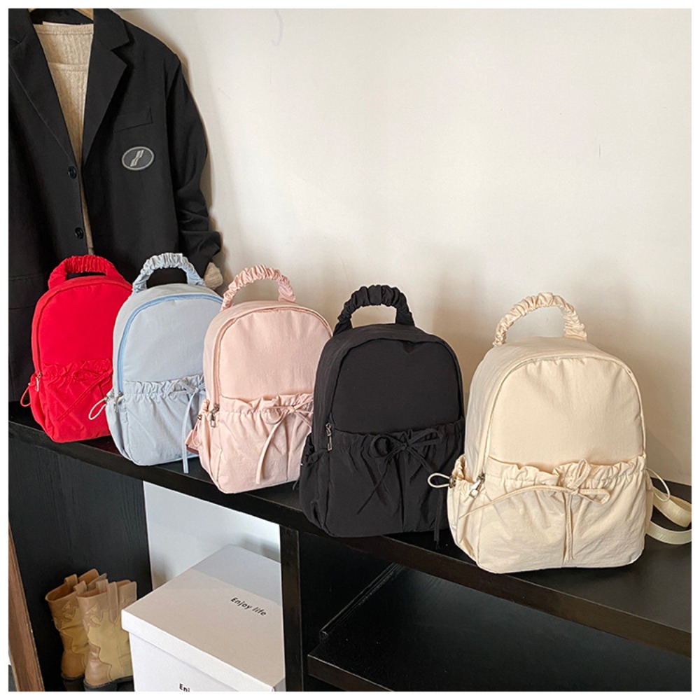 Mochila feminina estilo japonê - Embroidery Simple avaliação e preço