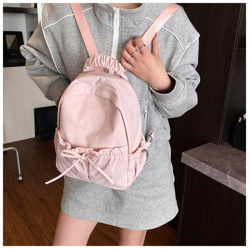 Mochila feminina estilo japonê - Embroidery Simple avaliação e preço