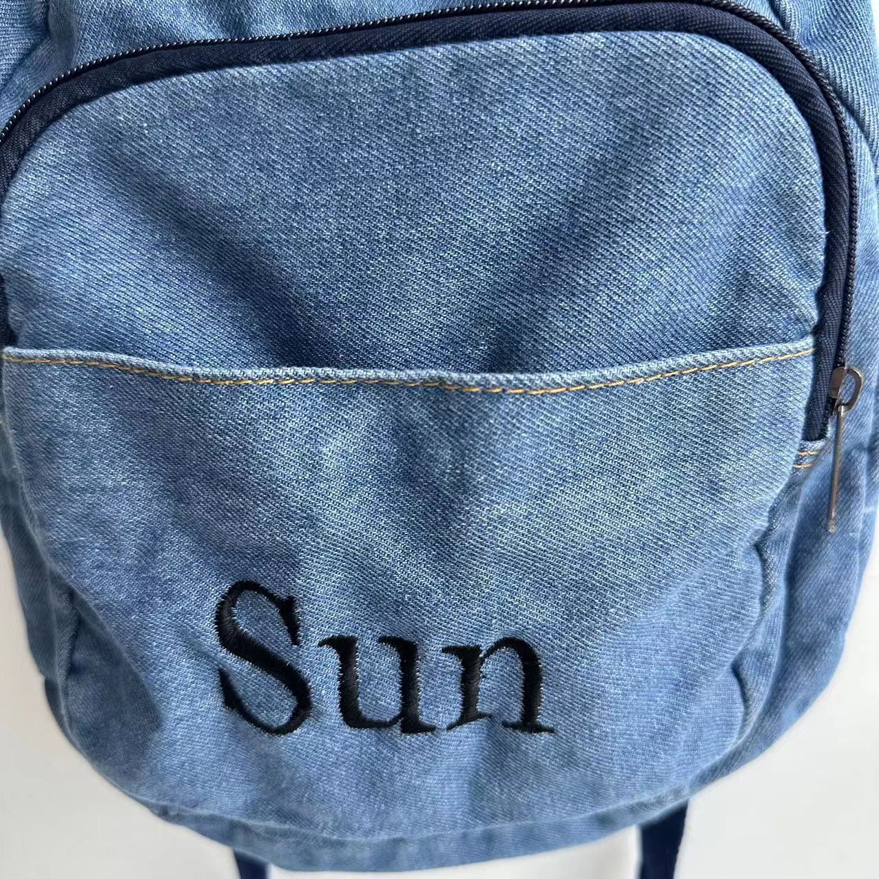 Meninas Denim Mochila com Nome - Embroidery Simple avaliação e preço
