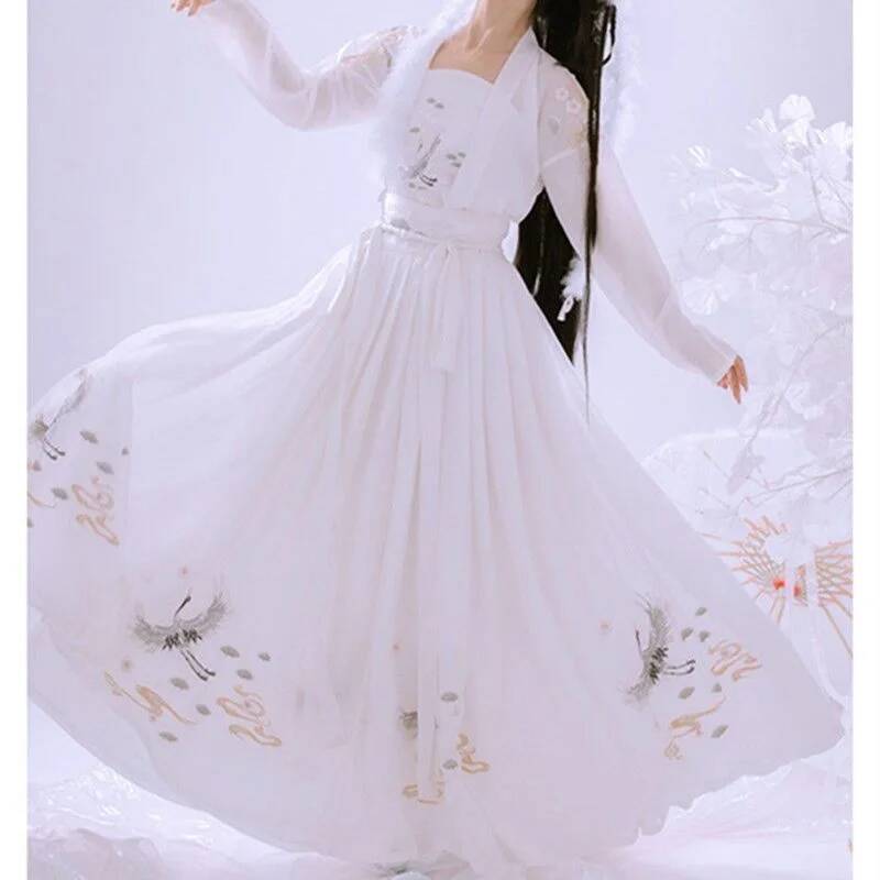 Chinês antigo hanfu feminino i - Embroidery Shirt avaliação e preço