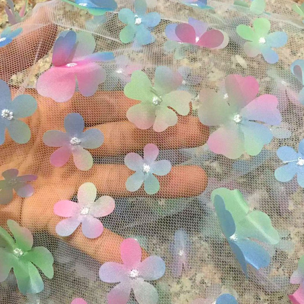 Tecido de tule tridimensional  - Embroidery Veil avaliação e preço
