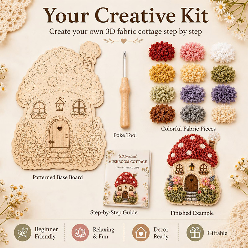 Kit DIY de Arte Poke 3D Casa C - Embroidery Needle avaliação e preço