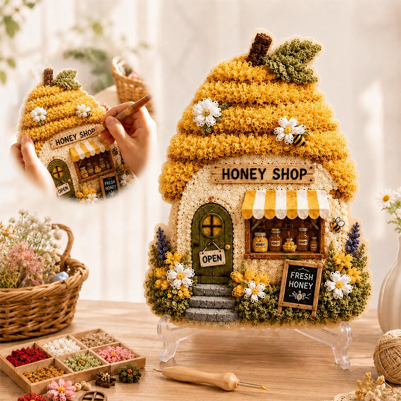 Kit DIY de Arte Poke 3D Casa C - Embroidery Needle avaliação e preço