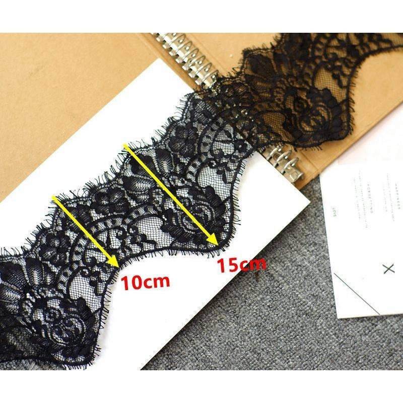 15cm de largura, nova onda bor - Embroidery Veil avaliação e preço