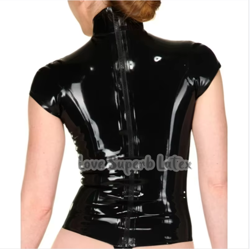 Sexy preto feminino látex mang - Embroidery Art Painting avaliação e preço