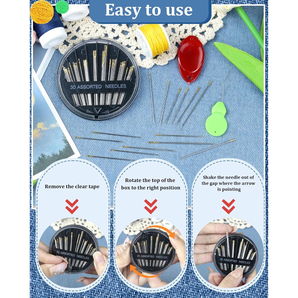 Conjunto de 30 Agulhas de Cost - Embroidery Needle avaliação e preço