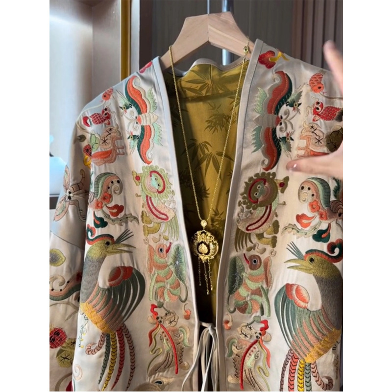 Novo Cardigã Kimono Estilo Chi - Embroidery Fashion avaliação e preço