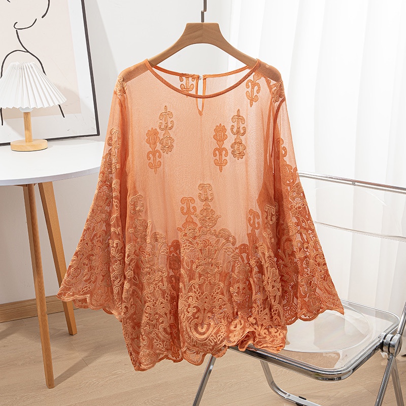 100% seda amoreira blusa femin - Embroidery On Shirt avaliação e preço