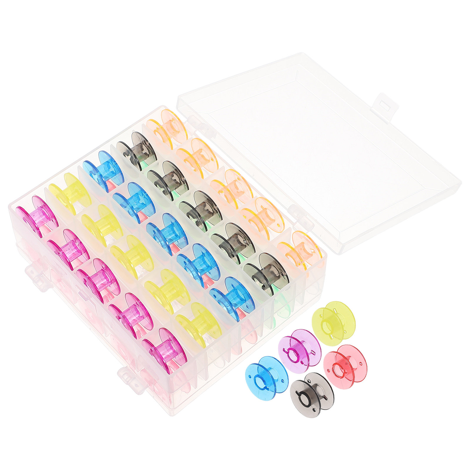 50 Peças de Bobinas para Máqui - Embroidery Thread avaliação e preço