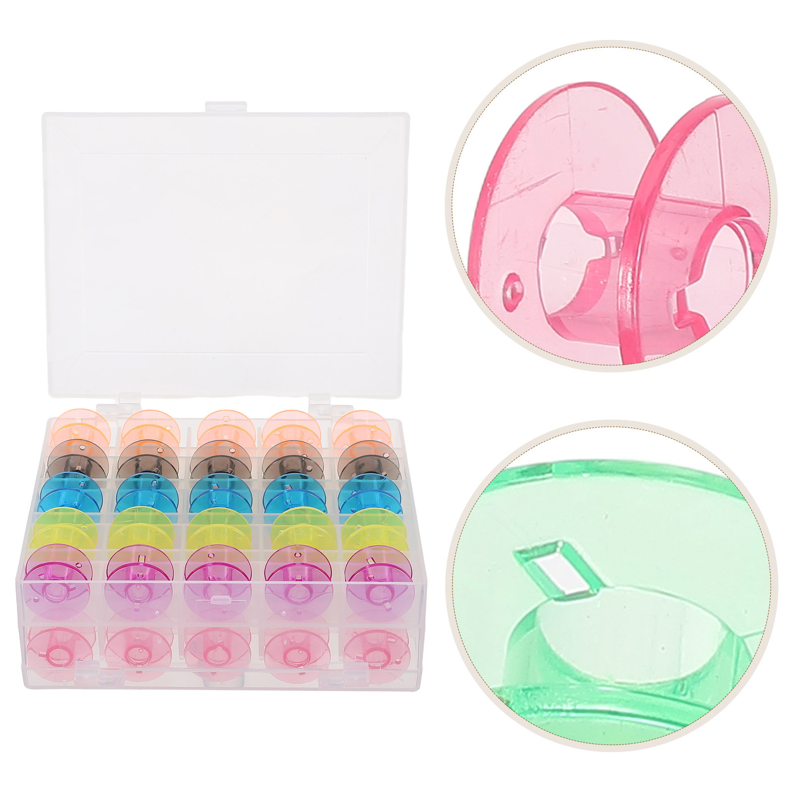 50 Peças de Bobinas para Máqui - Embroidery Thread avaliação e preço