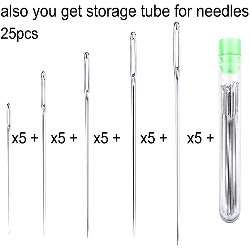 25 pçs grandes agulhas de cost - Embroidery Needle avaliação e preço