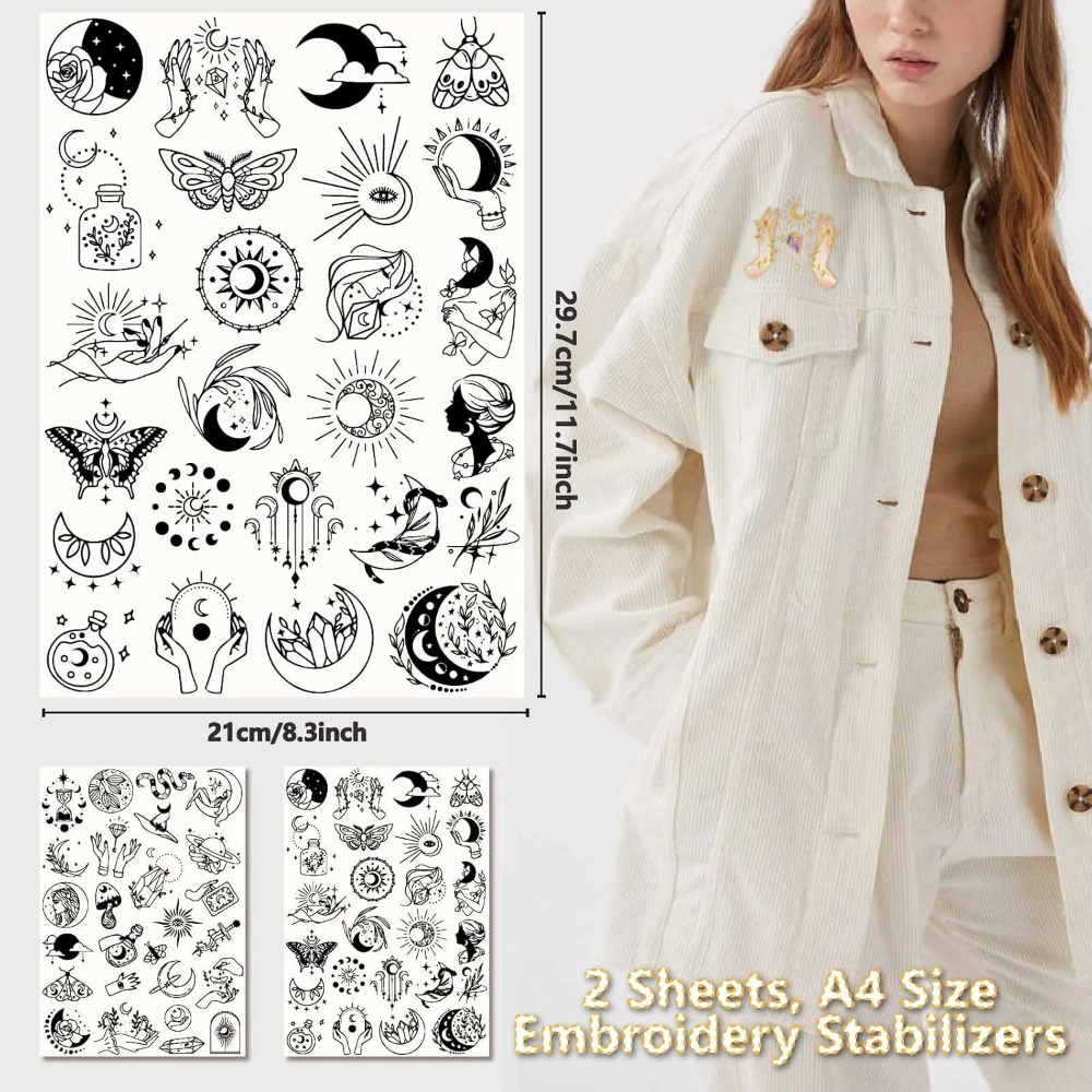 51 pçs boho lua solúvel em águ - Embroidery Thread avaliação e preço