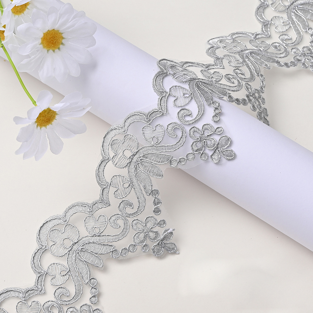 1 jarda bordado renda guarniçã - Embroidery Veil avaliação e preço